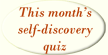 Monthly Self-discovery Quiz